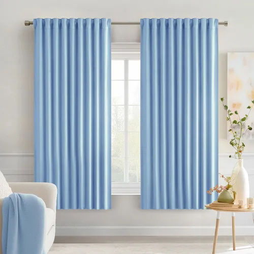 Miniatura 61 de MIULEE Cortinas opacas con pestaña trasera de 63 pulgadas de largo, juego de 2 paneles para sala de estar, dormitorio, privacidad, bolsillo