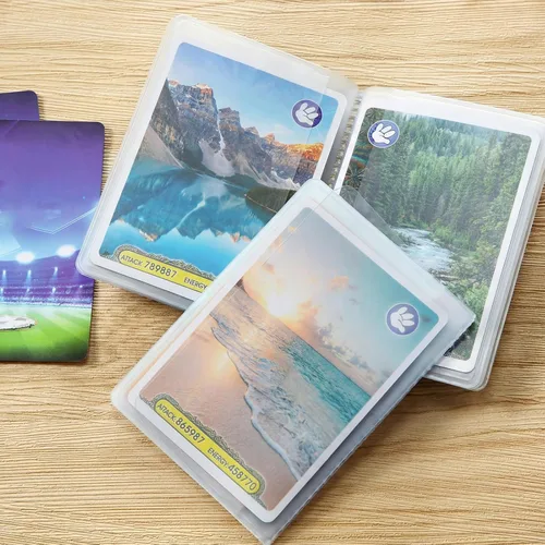 Miniatura 6 de Chivao Juego de 2 fundas de plástico transparente para tarjetas de crédito, fundas de plástico para tarjetas de crédito, portafolios para hombres