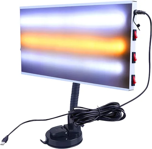Miniatura 8 de Luz PDR, herramientas de reparación de abolladuras sin pintura, reflector de abolladuras de automóvil, tablero de línea de rayas LED, luz de prueba