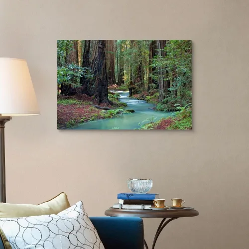 Miniatura 3 de Redwood Forest II - Lienzo decorativo para pared, diseño de árbol 2-Lienzo envuelto