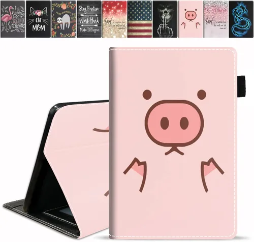Miniatura 18 de Funda para tableta Amazon Fire HD 10/Fire HD 10 Plus (11ª generación, versión 2021), con cita inspiradora de «Be a Flamingo in a Flock», funda