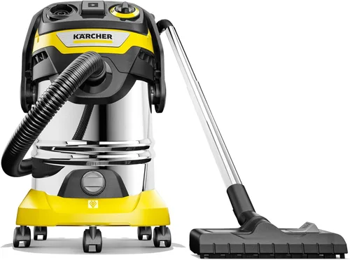 Kärcher aspiradora de taller WD 6 P S, 7.9 galones, 6.2 HP máximos, alcance de 37 pies, aspiradora húmeda-seca, de uso intensivo, función sopladora,