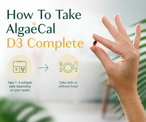Miniatura 9 de ALGAECAL 4-en-1 Vitamina D3 K2 Completa - Suplemento de Vitamina ADK, Apoyo Inmunológico Mejorado y Salud Ósea con D3 K2, A y E - Bienestar de Todo