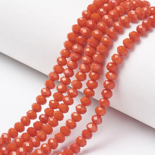 Miniatura 10 de Elecrelive 660 piezas Cuentas de Cristal Briolette de 4mm Cuentas de Vidrio Rondelle Color AB Cuentas de Vidrio Facetadas Sueltas para Bisutería