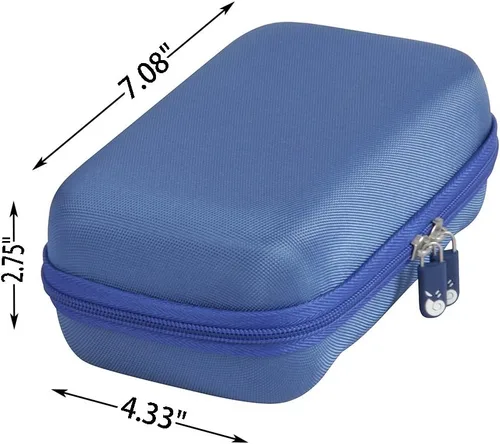 Miniatura 7 de Hermitshell Estuche rígido de almacenamiento EVA para cámara VTech Kidizoom Duo/Twist Selfie Azul
