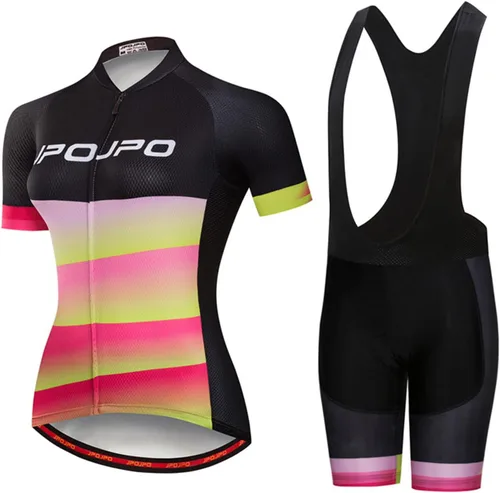 Miniatura 134 de Hotlion Conjuntos de camisetas de ciclismo para mujer, ropa de ciclismo de verano, trajes de bicicleta de carretera, ropa de ciclismo de manga corta
