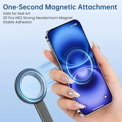 Miniatura 4 de Trípode magnético de 67 pulgadas para MagSafe, trípode alto para selfie stick con control remoto, cabeza inclinable grande, trípode de viaje