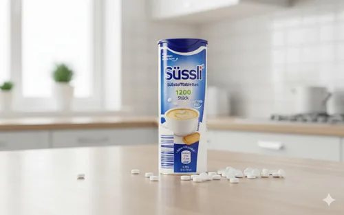 Miniatura 4 de süssli Suessli - Tabletas edulcorantes alemanas 1200 unidades en dispensador, receta sin lactosa, importado de Alemania
