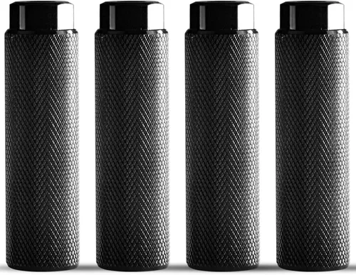 Miniatura 8 de Clavijas BMX, 2 unidades de aleación de aluminio para pedales de BMX, accesorios BMX Negro