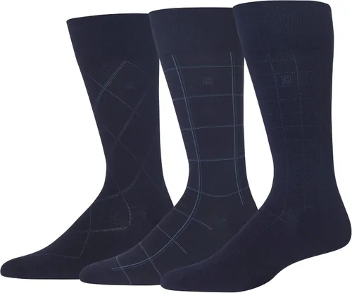 Miniatura 2 de Chaps Men's Classic Dress Crew Socks-3 Pair Pack-Pattern and Solid Color Designs