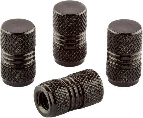 Miniatura 14 de Presta - Tapones de válvula de aluminio anodizado, uso en válvulas Presta/Francesas, diseños: bala, cohete, hamburguesa, cohete de bolsillo