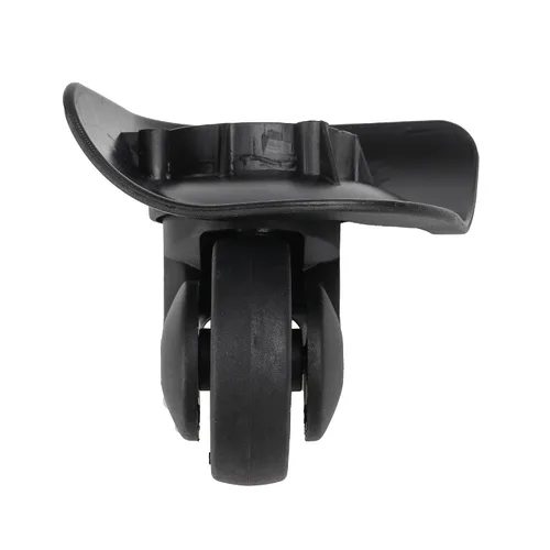 Miniatura 5 de 2 pares de ruedas de repuesto para equipaje giratorio 360 ruedas de maleta doble rodillo negro (W187)