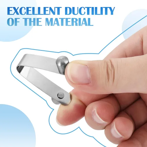 Miniatura 3 de Oudain 20 piezas de clip universal de acero inoxidable para todas las piscinas, botón de resorte, espumadera de spa/redes de bloqueo de doble