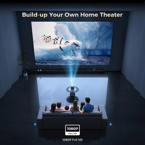 Miniatura 8 de GooDee Proyector de video con WiFi y Bluetooth, proyector portátil inteligente compatible con Netflix/Dolby Audio/Auto Focus y Keystone