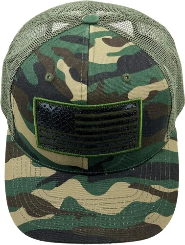 Miniatura 120 de KBETHOS Tactical Operator Collection USA Fishing Mesh Ballcap Flag Patch America Outdoors Trucker Baseball Cap