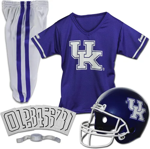 Miniatura 26 de Franklin Sports NCAA - Conjunto de uniforme de fútbol americano para niños, camiseta de fútbol universitario, casco + pantalones para niños y niñas