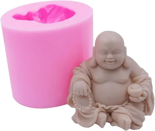 Buddha - Molde de silicona para velas religionarias, moldes de silicona para resina, yeso, hormigón, manualidades budistas