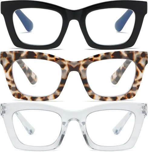 Miniatura 8 de Lentes de lectura elegantes para mujer con bloqueo de luz azul y bisagra de resorte Mix 6