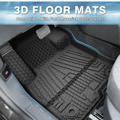 Miniatura 2 de Mixsuper Alfombrillas personalizadas para Ford Maverick 2026 2025 2024 2023 2022 (solo se adapta a modelos híbridos) Juego de revestimientos de piso