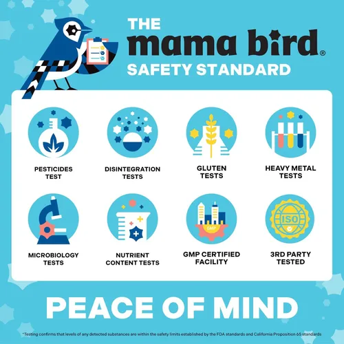 Miniatura 7 de Best Nest Wellness Mama Bird - Gomitas prenatales Multi+ (30 porciones) Multivitamínico sin hierro - Sabor a fresa - Metilfolato - Salud del cerebro