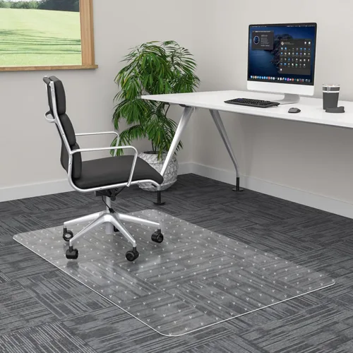 Miniatura 22 de 100pointONE Tapete para silla de oficina para suelos de madera dura, tapete para silla de computadora de fácil deslizamiento, protector de suelo