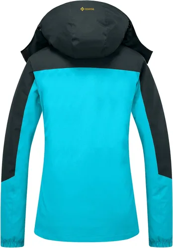 Miniatura 2 de GEMYSE Chaqueta de nieve impermeable 3 en 1 para mujer, abrigo de invierno aislado