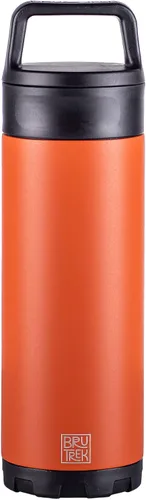 Miniatura 10 de BruTrek ker Bottle – Vaso aislado de acero inoxidable mantiene las bebidas calientes o frías, 2 piezas con tapa para bebidas y verter, reutilizable