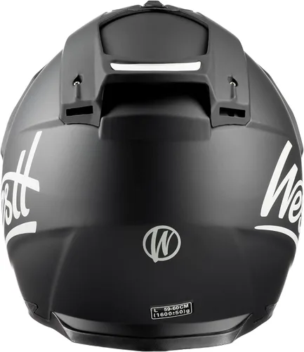 Miniatura 9 de Westt Cross - Casco de motocross con visera doble, color negro mate aprobado por DOT para adultos en ATV, MTB, motos de 4 ruedas, motos de nieve