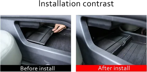 Miniatura 3 de YIWANG Reposabrazos para consola central de coche, color negro, tapete antideslizante para Land Rover Defender 90 110 2020-2022 Accesorios