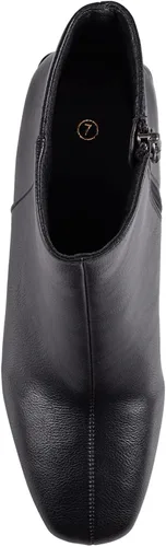 Miniatura 5 de Zero-Sum Botines de tacón grueso para mujer, cómodos, con cremallera lateral, a la moda, clásicos, elegantes zapatos occidentales de invierno