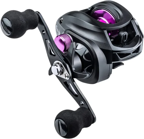 Miniatura 8 de Carrete de baitcasting, carrete de pesca, sistema de frenado magnético, arrastre máximo de 17.6 libras, relación de engranajes 7.2:1 y 6.3:1