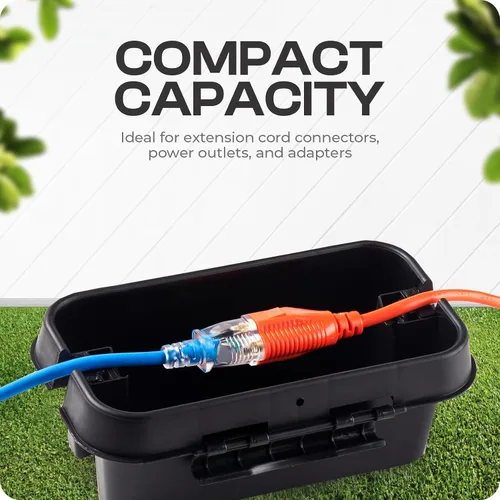 Miniatura 2 de SockitBoX Caja Eléctrica Original para Exteriores Impermeable - Pequeña Cubierta de Cable de Extensión para Exteriores con 6 Entradas de Cable