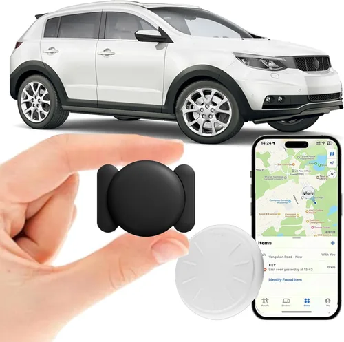 Rastreador GPS para vehículos, rastreador GPS de automóvil, sin tarifa mensual, localizador de automóvil funciona con Find My(solo iOS), mini