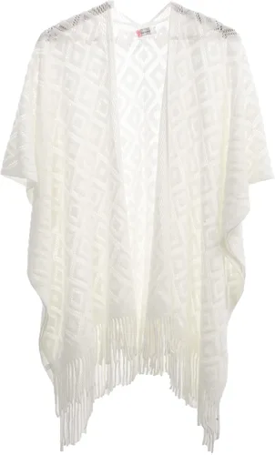 Miniatura 10 de Soul Young - Chal de punto para mujer, poncho con flecos y capa