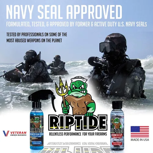 Miniatura 4 de Riptide Armory Advanced Gun Cleaner & CLP+ Graphene 2 Step Kit - Clean, Lube, Protect Long-Lasting Formula - Nano Coat Technology - Veteran Founded