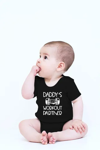 Miniatura 10 de CBTwear Body para bebé de entrenamiento para papá, adorable mameluco para niño, divertido y lindo traje para bebé