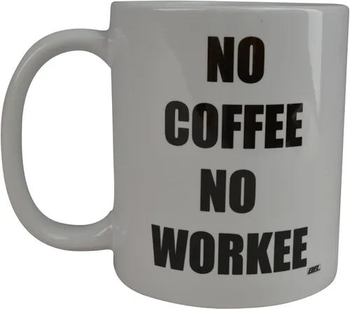 Rogue River Tactical La mejor taza de café divertida, sin café, sin trabajo, gran idea de regalo para el hogar o el trabajo, oficina, fiesta, jefe o