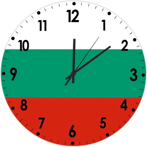 Miniatura 227 de Cheyan Reloj de pared con bandera de Canadá de 12 pulgadas, silencioso, sin tictac, de PVC, funciona con pilas, reloj redondo decorativo, regalo