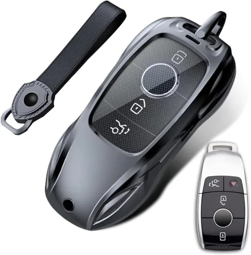 Miniatura 6 de Key Fob Case Cover Protection Keychain Compatible for Mercedes-Benz A-Class C-Class E300L C63 E63 A200 CLA CLS