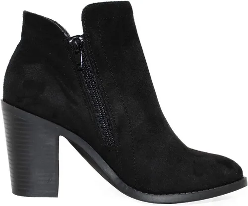 Miniatura 4 de Botines de moda con cremallera lateral para mujer, Negro
