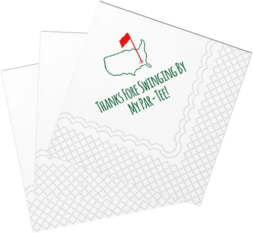 Miniatura 7 de SharkBliss Servilletas de cóctel de golf, con agujero en un primer cumpleaños, servilletas de papel desechables para bebidas de cóctel para bebés