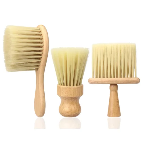 3 paquetes de cepillo profesional para peluquero para el cuello, limpieza de pelo, cerdas de nailon ultra suaves, cepillo para quitar el pelo suelto
