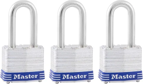 Miniatura 11 de Master Lock 3DLF- Candado de argolla larga, con 1-1/2 pulgadas. Argolla