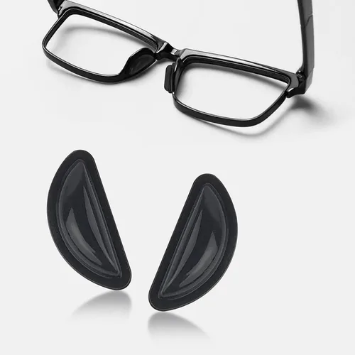Miniatura 5 de 5 pares de almohadillas adhesivas para la nariz para lentes, almohadillas de silicona para la nariz, almohadillas antideslizantes para lentes