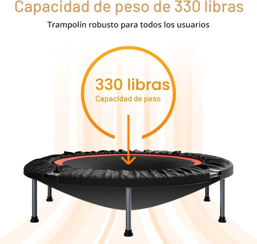 Miniatura 4 de ALTLER Mini Rebotador de Fitness Plegable de 40"/48" con Mango de Espuma Ajustable, Carga Máxima de 330/440 lbs, Rebotador de Ejercicio