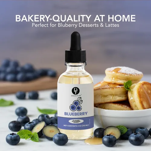 Miniatura 7 de Dolce Flav Extracto de Arándano – 2 Onzas Kosher Soluble en Aceite, Sin Azúcar, Saborizante Concentrado de Arándanos Maduros para Repostería