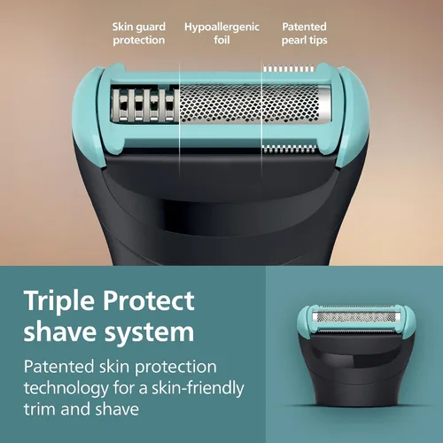 Miniatura 4 de Philips Bodygroom Series 5000, Recortadora de Ingle y Cuerpo a Prueba de Ducha, Afeitado Cercano y Cómodo, Aseo Corporal Completo Incluyendo