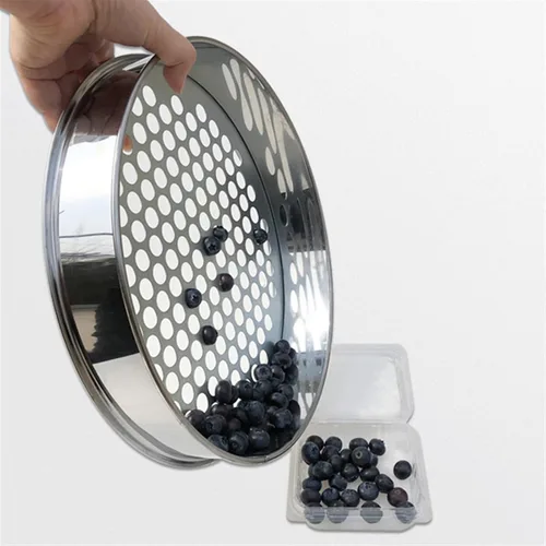 Miniatura 3 de Fine Mesh Sieve, 304 Stainless Steel Mesh Sieve 1-50 mm Hole Kitchen Baking Food Bean Filter Screen(Hole Diameter 1 mm,10 cm Diameter)