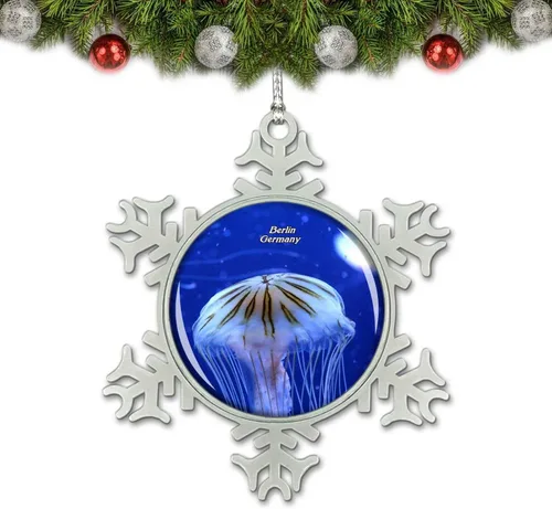 Alemania Medusa Berlín Zoo Adorno de Navidad Decoración Árbol Decoración Cristal Metal Recuerdo Regalo
