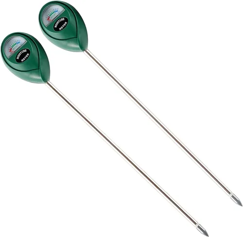 Miniatura 8 de Medidor de Humedad del Suelo de Sonda Larga Extendida, Paquete de 2 Medidores de Agua para Plantas, Medidor de Suelo, Sensor de Humedad, Higrómetro